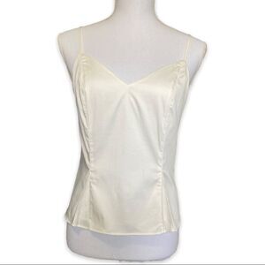 Elizabeth and James White Spaghetti Strap Tank